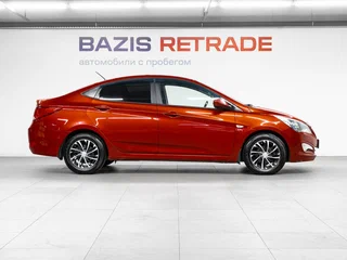 2015 Hyundai Solaris I Рестайлинг, красный, 1219000 рублей, вид 4