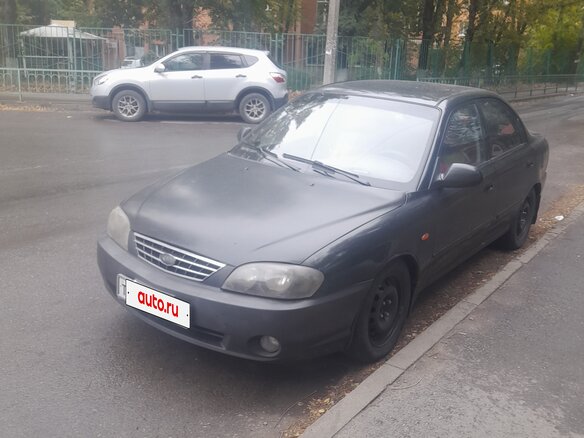 2008 Kia Spectra I Рестайлинг 2, чёрный - вид 2