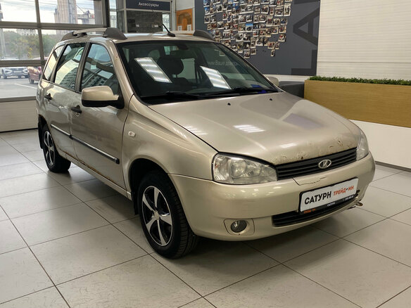 2013 Lada (ВАЗ) Kalina I, бежевый, 240000 рублей - вид 2
