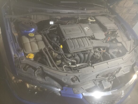 2006 Mazda 3 I (BK) Рестайлинг, синий, 420000 рублей - вид 8