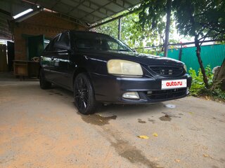2007 Hyundai Accent ТагАЗ II, чёрный, 360000 рублей, вид 4