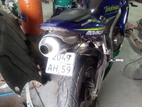 2007 Honda CBR 600RR, синий, 750000 рублей, вид 2