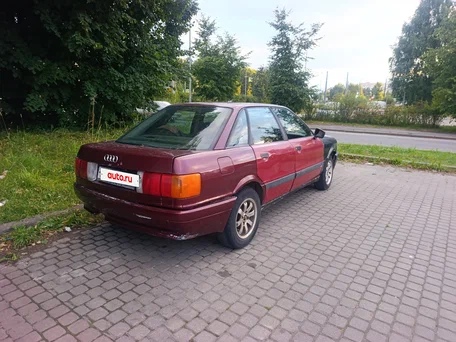 1991 Audi 80 IV (B3), красный, 80000 рублей, вид 3