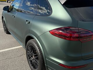 2014 Porsche Cayenne S II Рестайлинг (958), зелёный, 3380000 рублей, вид 4