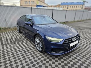 2019 Audi A7 55 TFSI II (4K), синий, 5800000 рублей, вид 2