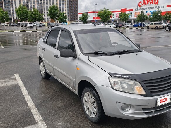 2013 Lada (ВАЗ) Granta I, серебристый, 275000 рублей - вид 1