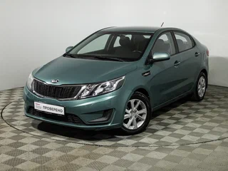 2014 Kia Rio III, зелёный, 849585 рублей, вид 1