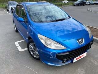 2007 Peugeot 307 I Рестайлинг, синий, 270000 рублей, вид 1