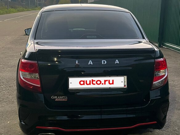 2025 Lada (ВАЗ) Granta Sport I Рестайлинг, чёрный, 1300000 рублей - вид 9