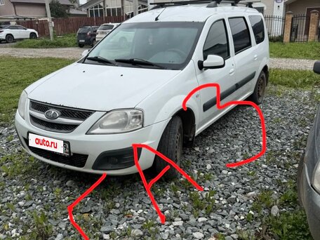 2016 Lada (ВАЗ) Largus I, белый, 480000 рублей, вид 1