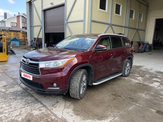 2014 Toyota Highlander III (XU50), пурпурный, 2600000 рублей, вид 3