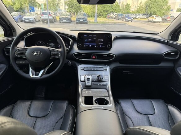 2021 Hyundai Santa Fe IV Рестайлинг, синий - вид 14