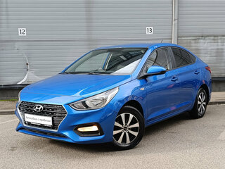 2018 Hyundai Solaris II, синий, 1169000 рублей, вид 1