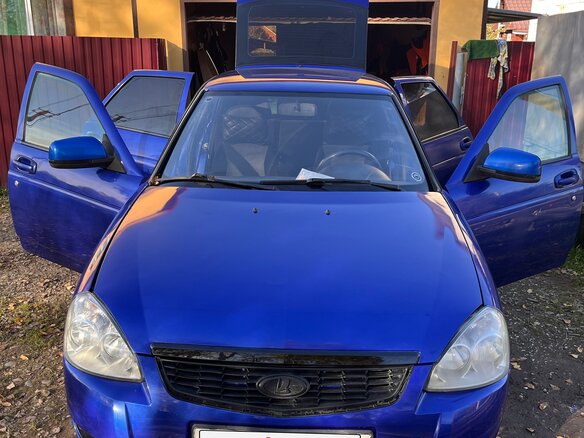 2010 Lada (ВАЗ) Priora I, синий, 250000 рублей - вид 1