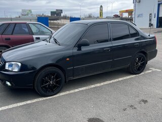 2007 Hyundai Accent ТагАЗ II, чёрный, 445000 рублей, вид 1