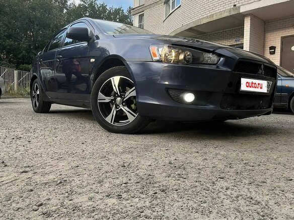 2008 Mitsubishi Lancer X, синий, 750000 рублей - вид 10