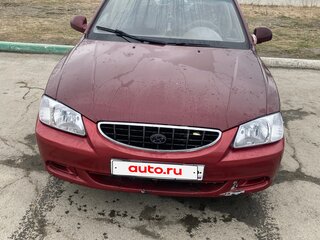 2007 Hyundai Accent ТагАЗ II, красный, 220000 рублей, вид 1