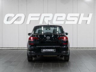 2021 Volkswagen Polo VI, чёрный, 1279000 рублей, вид 4