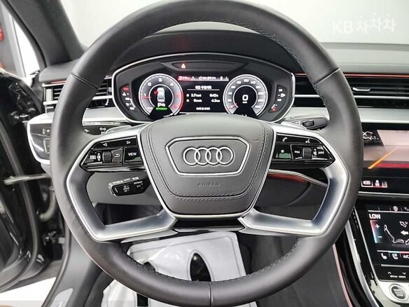 2023 Audi A8 50 TDI IV (D5) Рестайлинг, чёрный - вид 12