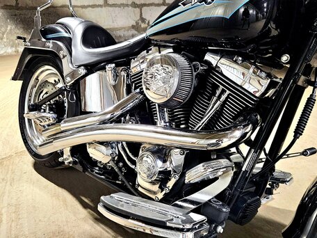 2009 Harley-Davidson Fat Boy, чёрный, 890000 рублей, вид 3