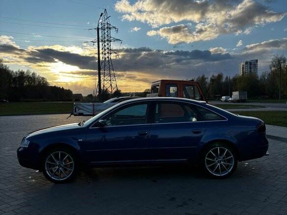 1997 Audi A6 II (C5), синий, 450000 рублей - вид 6