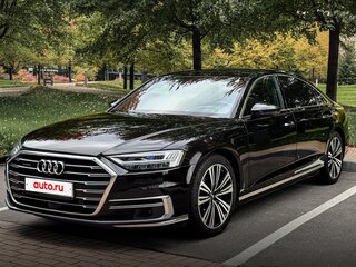 2019 Audi A8 Long 55 TFSI IV (D5), чёрный, 4500000 рублей, вид 2