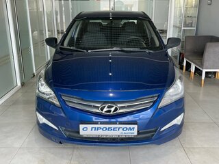 2015 Hyundai Solaris I Рестайлинг, синий, 555000 рублей, вид 2