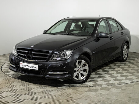 2012 Mercedes-Benz C-Класс 180 BlueEFFICIENCY III (W204) Рестайлинг, чёрный, 1399700 рублей, вид 1