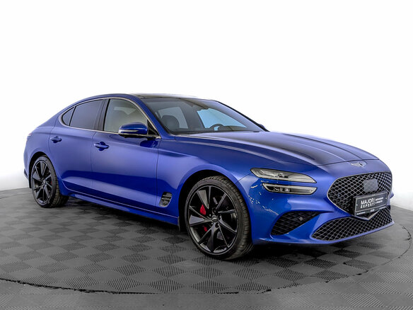 2022 Genesis G70 I Рестайлинг, синий, 4000000 рублей - вид 2