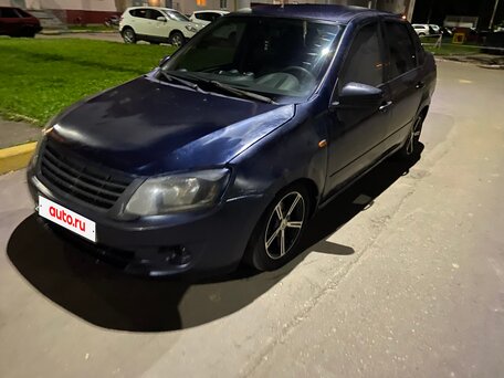 2012 Lada (ВАЗ) Granta I, синий, 210000 рублей, вид 1