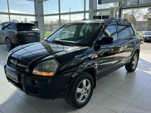 2005 Hyundai Tucson I, чёрный, 595000 рублей - вид 2