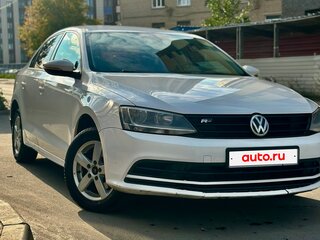 2015 Volkswagen Jetta VI Рестайлинг, белый, 610000 рублей, вид 2