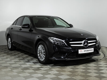 2018 Mercedes-Benz C-Класс 180 IV (W205) Рестайлинг, чёрный, 1949585 рублей, вид 3