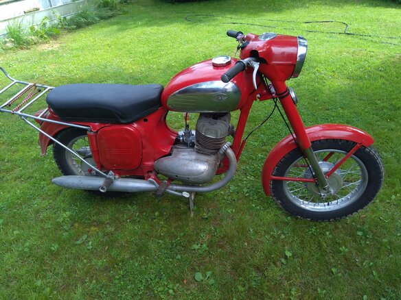 1960 Jawa 350/360, красный, 200000 рублей - вид 1