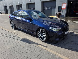 2021 BMW 6 серии Gran Turismo 630d xDrive IV (G32) Рестайлинг, синий, 4990000 рублей, вид 3