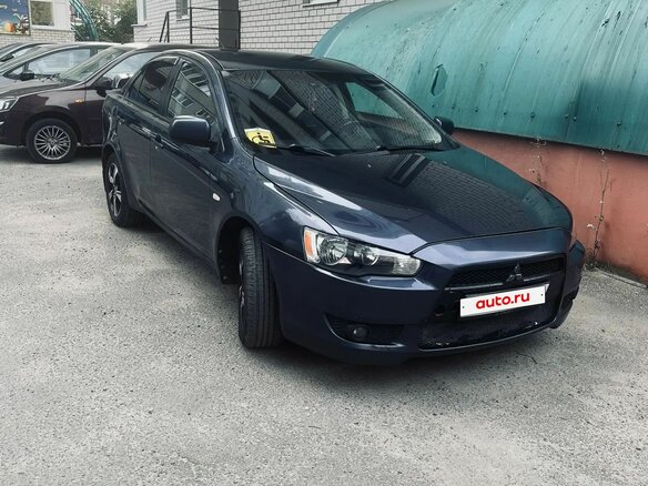 2008 Mitsubishi Lancer X, синий, 750000 рублей - вид 2