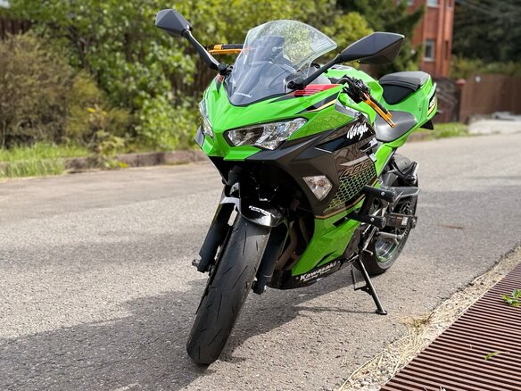 2020 Kawasaki Ninja 400, зелёный, 530000 рублей - вид 8