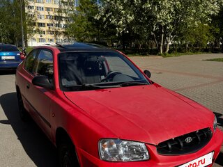 1999 Hyundai Accent II, красный, 150000 рублей, вид 3