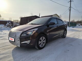 2015 Hyundai Solaris I Рестайлинг, коричневый, 870000 рублей, вид 1