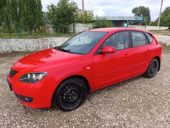 2008 Mazda 3 I (BK) Рестайлинг, красный, 490000 рублей