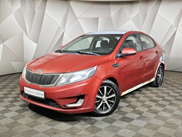 2012 Kia Rio 5-speed III, красный, 411000 рублей