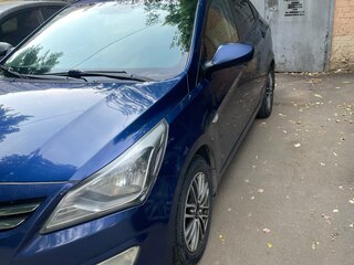 2016 Hyundai Solaris I Рестайлинг, синий, 890000 рублей, вид 1