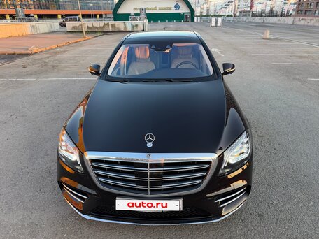 2018 Mercedes-Benz S-Класс 560 Long VI (W222, C217) Рестайлинг, чёрный, 7800000 рублей, вид 4