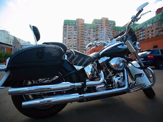 2006 Harley-Davidson Softail Deluxe, белый, 1150000 рублей, вид 4
