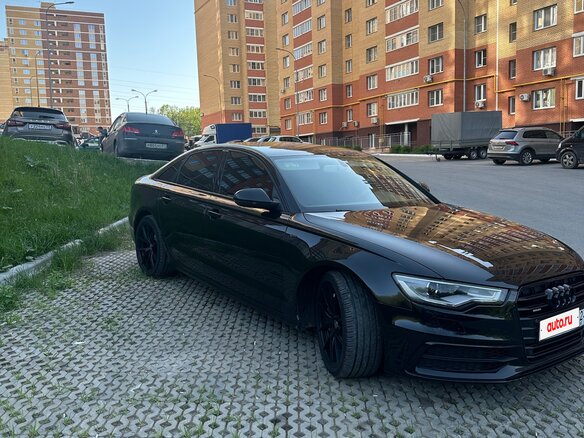 2014 Audi A6 IV (C7) Рестайлинг, чёрный, 1700000 рублей - вид 1