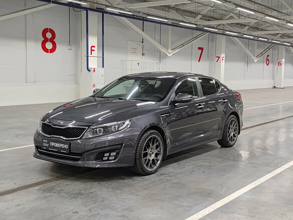 2014 Kia Optima III Рестайлинг, серый, 1140000 рублей