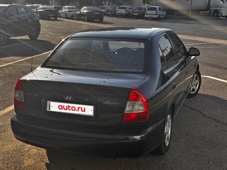 2007 Hyundai Accent ТагАЗ II, чёрный, 333000 рублей, вид 4