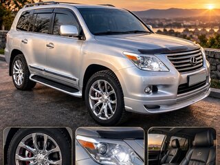 2011 Lexus LX 570 III, серебристый, 3850000 рублей, вид 1