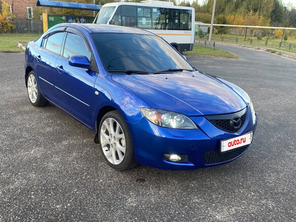 2007 Mazda 3 I (BK) Рестайлинг, синий, 500000 рублей - вид 4