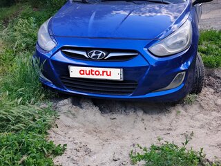 2013 Hyundai Solaris I, синий, 600000 рублей, вид 1